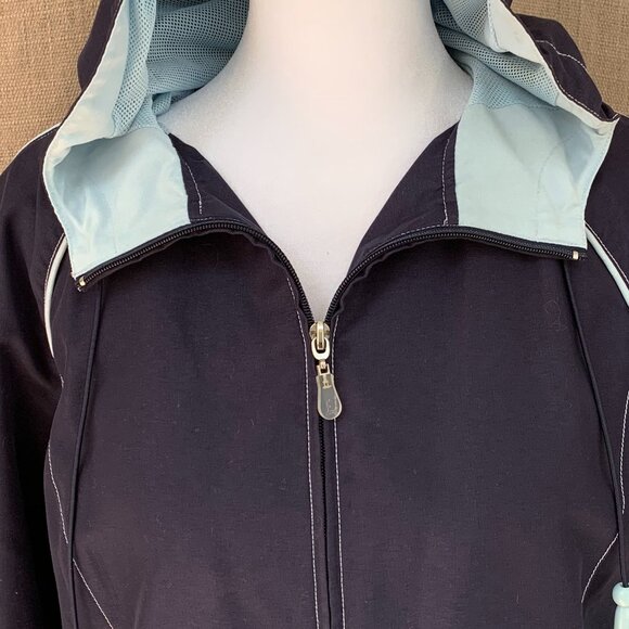 FUDA Oversized Windbreaker Breathable Striped Hoodie - Picture 4 of 14